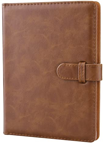 Hapeper Fotoalbum mit 128 Taschen, kompatibel mit Fujifilm Instax Mini 11 9 8 90 70 40 Sofortbildkamera-Filmen und 5 x 7,6 cm Fotopapier (braun)