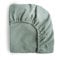 Mushie Musselin Spannbettlaken | Baby & Kinder Spannbetuch 40x10x100 cm | Atmungsaktive 100% Baumwolle | Sichere & Hochwertige für Kleinkinder Kinder Jungs & Mädchen (Roman Green-Small)