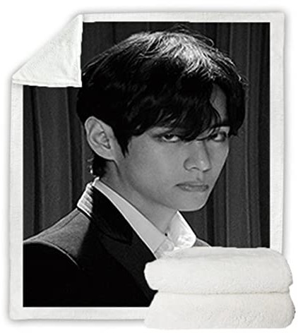 NECEHY Kuscheldecken,Decke,Weiche Flauschige Plüsch Decke Flanell Decke, Kuscheldecke Mit Jungen Idol Gruppe Motiv, TV-Decken,Sofadecke,Wohndecke,Mikrofaser Couchdecke,A-1453,130-150CM