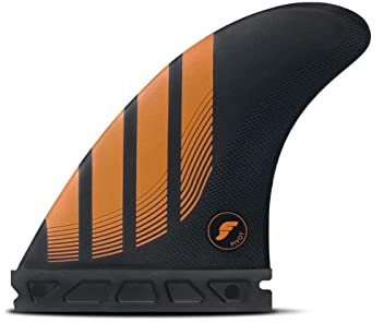 Futures Fins P6 Alpha Thruster Flossen-Set, Carbon/Orange, Medium