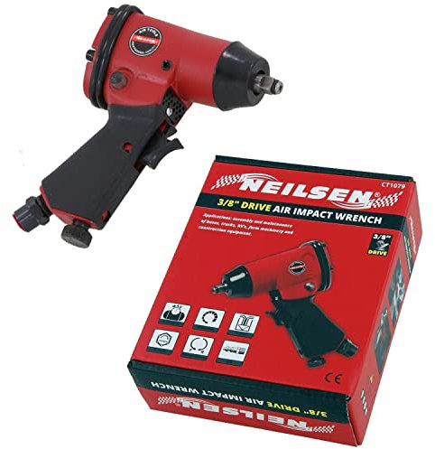 ReTaaj 3/8 inch Air Impact Wrench Square Drive Pneumatic Ratchet Heavy Duty Air Compressor Gun Tool 120ft/lbs, 9000RPM Soft Grip Handle