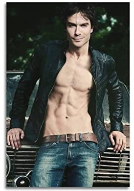 LIOONS Damon Salvatore Leinwand-Kunst-Poster, dekoratives Gemälde, Leinwand-Wandposter und Kunstdruck, moderne Familienschlafzimmer-Dekoration, Poster, 20 x 30 cm