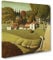 The Birthplace Of Herbert Hoover by Grant Wood Classic Painting Canvas Wall Art Print Ready to Hang, Framed Picture for Living Room Bedroom Home Office Décor, 20x20 Inch (50x50 cm)