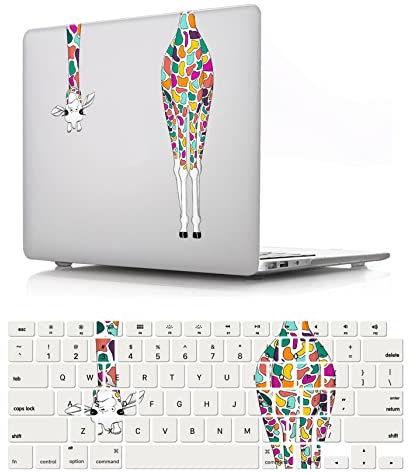 Funda Compatible con Macbook Pro 13 Pulgadas 2015 2014 2013 2012 Versión Modelo A1425 A1502 con Pantalla Retina, Carcasa Rígido de Plástico Cubierta Protectora & Cubierta de Teclado, Jirafa