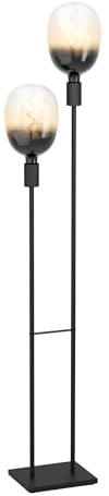 EGLO Stehlampe Valdemoro, minimalistische Stehleuchte | Standleuchte aus Metall in Schwarz, Lampe Wohnzimmer mit Schalter, Wohnzimmerlampe mit E27 Fassung für sichtbare Leuchtmittel