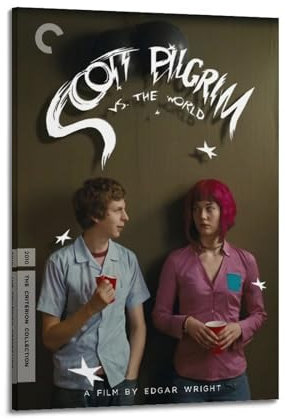 Terp Scott Pilgrim Vs. The World Poster, Wandkunst, Filme und Musik, Poster, Geschenk für Freunde, Schlafzimmer, Wohnzimmer, Dekoration, moderne Ästhetik, 20 x 30 cm, Rahmenstil