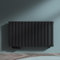 doporro Vertikal Badeizkörper Badheizung 108x60cm ‎Anthrazit | Doppellagig Heizkörper Flachheizkörper Mittelanschluss | Flach Paneelheizkörper 1501Watt