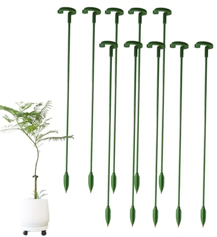 10 Stück Pflanzenstäbe Für Pflanzen Im Freien,Pflanzenstützstäbe,Pflanzen Stützstäbe,Zimmerpflanzenstäbe,Pflanzenstäbe Für Zimmerpflanzen,Pflanzenstützen Für Zimmerpflanzen Im Freien,Pflanzen Stützen