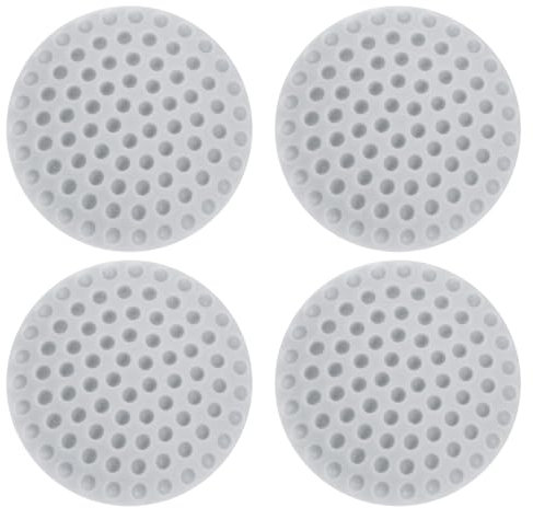 sourcing map 4Pcs Door Stopper Wall Protector, 50mm/2 Grey Self Adhesive Bumpers PVC Doorknob Buffer Guard for Home Office Door Stop