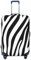 Mexpekil Gepäckabdeckung, staubdicht, Zebra-Tierhaut-Muster, elastisch, waschbar, Stretch-Koffer-Schutz, Reisekoffer-Abdeckung, passend für 45,7 - 81,3 cm Gepäck, Schwarz , L