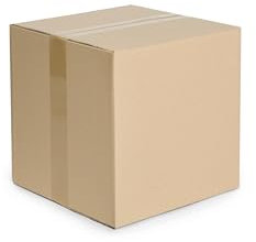 WePack 10 Stück Faltkarton 350x350x350 mm Außenmaß Versandkarton E-commerce Karton 1-Wellig 400G Braun Kartonage Verpackung Postkarton Versandschachtel Paket Päckchen