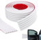 Astrallgn Garage Wall Protector,Strong Self-Adhesive Rubber Bumper Protectors for Car SUV Doors,Anti-Scratch and Waterproof Garage Wall Protector Strip for Car Doors,2.75in x 9.84ft (White)