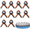 Lot de 10 Clips de Serrage pour Bâche de Piscine - Grandes Pinces à Ressort pour Couverture - Accessoires - Atelier en Bois (10 cm)
