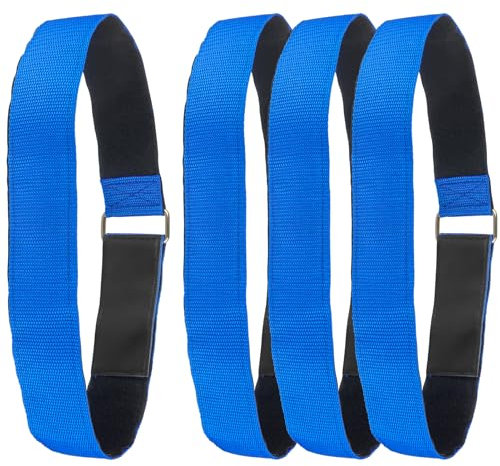 Skipwall Ladder Straps,Ladder Rack Tie Down Straps,Adjustable Multipurpose Securing Straps with Hook and Loop for Ladder, Home, Garage, Car, Truck or Boat (4)