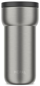 Mepal - Isolierbecher Ellipse - 4 Stunden heiß & 8 Stunden kalt - Thermobecher für Unterwegs - Geeignet als Tee & Kaffeetasse zum Mitnehmen - Passt in alle Becherhalter - 375 ml - Nordic black