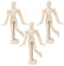Generisch 3st Modell Aus Holz Kunstschaufensterpuppe Künstlich Dekorative Wohnaccessoires Flexible Actionfiguren Mann Marionette Dekorationsartikel Kaktus Mannequin-körper Vier Bambus Beige