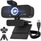 SZGIARUY 1080P Full HD Webcam with Built-in Microphone and Rotatable Tripod, Privacy Cover, for Desktop PC or Laptop Computer-Style4