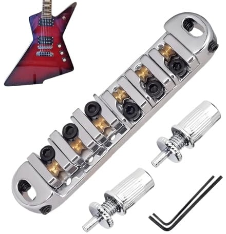 Sattelbrücke für Gitarre, Gitarren -Sattelbrücke Einstellbare Roller