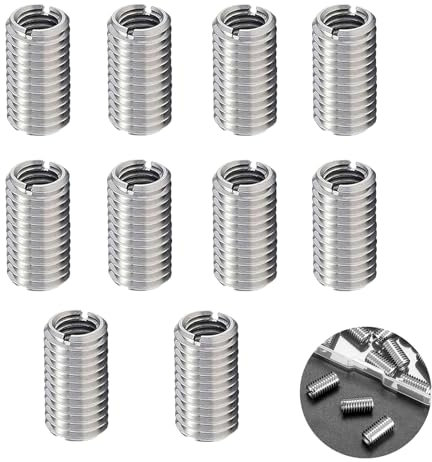 10-Stück Gewindeeinsatz M10 Auf M8, 15mm Edelstahl Gewindehülse, Gewindebuchse, M10 Threaded Insert to M8, Einschraubmutter, Für Automobilen Dampfturbinen Mechanischen Geräten
