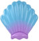 Coquille Gonflable lit à Flotteur d'eau Portable Accessoire de Piscine Flottante pour intérieur extérieur