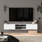 Uniqtrio Floating TV Unit, Floating TV stand Cabinet, TV Units for Living Room 75 inch TVs, TV Stand Unit, TV Table, Media Wall Unit, TV Stands for Living room Entertainment Wall Unit (White)