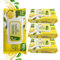 Feather Lux Antibacterial Wipes - Pack of 4 x 72 Lemon Scented Wet wipes | Multi-Purpose Cleaning Wipe for Hands, Surfaces & Bath Tubs | Perfect for Cleaning and Germ Protection - (288 Sheets)