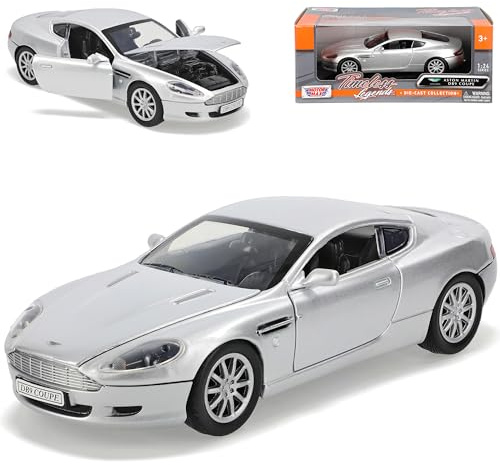 Generisch Aston Martin Db9 Db 9 Coupe Silber Basis FÜr Dbs J. Bond 007 Dienstwagen 1/24 Motormax Modellauto Modell Auto
