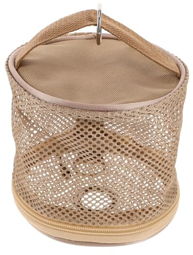 EXAOMBLE Tragbarer Toilettenpapierhalter fürs Camping mit Oxford Stoff und Mesh Faltbares Design Praktische Aufbewahrungstasche für Auto und Zuhause