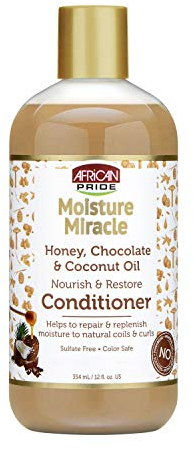 African Pride Moisture Miracle Honey, Chocolate & Coconut Oil Conditioner 354ml