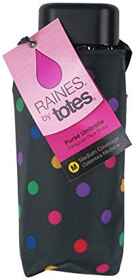totes Micro Mini-Regenschirm, handlich, viele Stile (gepunktet)
