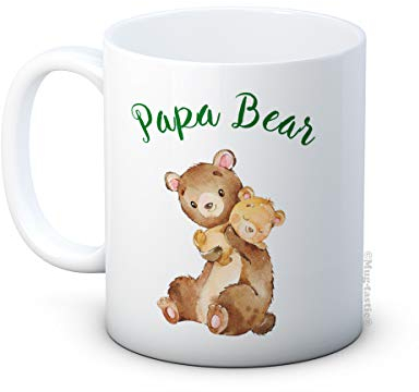 Papa Bear - Mug à café en céramique - Fête des Pères, Anniversaire