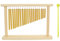 Alomejor Percussions Chimes Single Row Music Percussion Wind Chime Tree with 20 Different Tones Wooden Stand and Stick Percussion Instrument