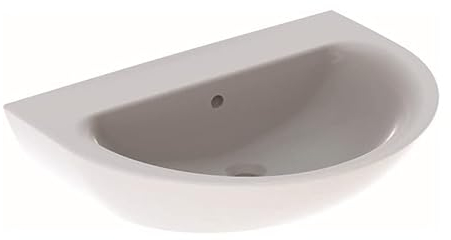 Geberit Renova Waschtisch, ohne Hahnloch, mit Überlauf, Breite: 70cm, 500.667.01.1, Farbe: Weiß