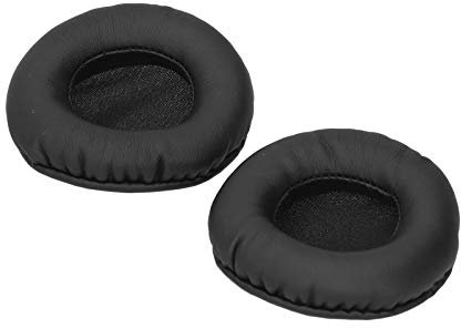 Dpofirs FYZ-22 70MM Pair of Universal Artificial Leather Ear Pads, Replacement Headphone Kit with Memory Sponge for Ear Noise Reduction, Black Color