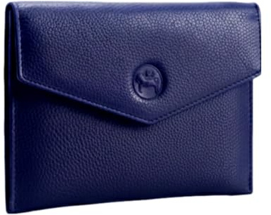 Chef Winner Porte Papier Voiture en Cuir - Organiseur- étui Carte Grise, permis, Carte d'identité, Cartes, très Complet, Cuir Souple pour Homme ou Femme (Bleu 1)