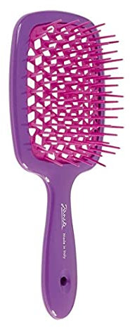 Jäneke Brosse SUPERBRUSH Rose/Violet Démêle doucement et efficacement