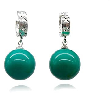 Pidak Shop Ohrringe für Cosplay, Fusion, Grün und Silber, Unica, Zink, Kein Edelstein