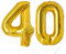 40 Geburtstag Deko zahlen luftballon 40 jahre | Folienballon Gold- für 40. Geburtstagsdeko Männer Frauen Ballon Zahl Deko zum Geburtstag fliegt mit Helium 40.Geburtstagsparty 40-101cm