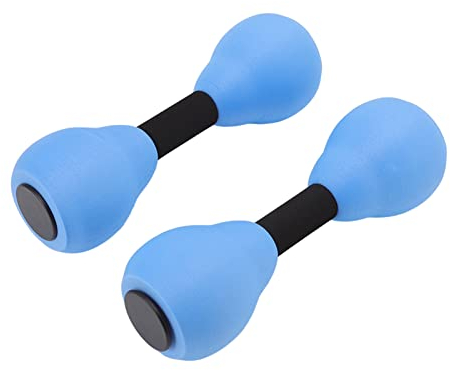Riuulity 2pcs Haltères d'exercice, Accessoires D'équipement de Fitness Aquatique EVA Water Floating Small Dumbbells Water Fitness Hand Bar pour L'aquagym de Piscine