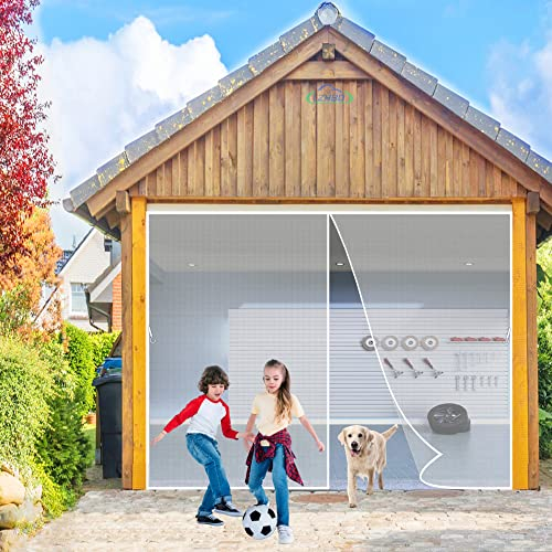 LZHBD Insektenschutzrollo Fliegengitter für Fenster, 130x235cm Fliegengitter Magnet Tur Selbstbausatz Automatisches Schließen, Weiß L