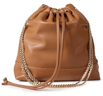 The Drop Tragetasche für Damen, Nyjah mit Kettenriemen, Cognac, Einheitsgröße