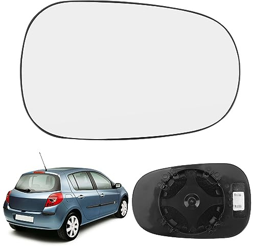 Verre de Rétroviseur Compatible avec Renault Clio 94-05 Megane 96-02