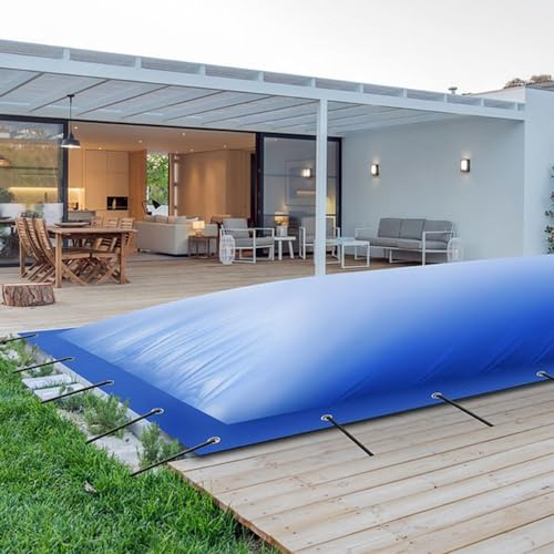 Aufblasbare Poolabdeckung Rechteckpool 700 x 350 cm I Rechteck 7 x 3,5 m I blau