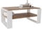 CraftPAK Wohnzimmer Tisch für Couch aus hochwertigem Holz, Stabiler & moderner Couchtisch mit zusätzlicher Ablagefläche, Model Kaja 96, Farbe Retro-Weiß