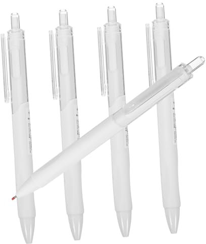 NUOBESTY 5pcs Compact Gel Pen Refills Quick Dry Fine Tip Pens for Writing School Office Greeting Cards Coloring Books Craft