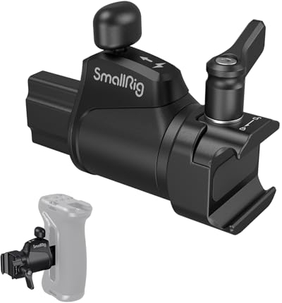 SMALLRIG NATO Handle Rotatable Adapter Part universell für Links und rechts, stufenlose 360-Grad-Drehung in beide Richtungen, nur 127 g max. Belastung 15 kg – 4112
