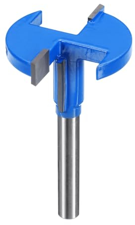 sourcing map T Slot Cutter Rabbet Router Bit 15/64 (6mm) Shank 1-3/8 (35mm) x 1/4 2 Wing Carbide Slotting Cutter Rabbeting Slab Flattening Router Bits for Wood