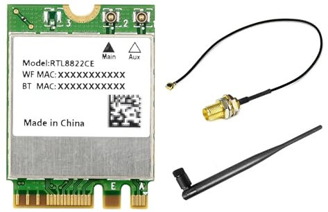 Waveshare RTL8822CE Wireless NIC, 2.4G/5GHz Dual-Band WiFi 5, BT5.0, High Speed and Low Latency, RTL8822CE-CG Core, High Speed Wireless Card