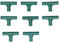 8 Pièces Connecteur en Forme de T, Joints Adaptateur en T pour Cadre de Serre de 16mm, Support de Plante de Jardin pour la Construction de Cadres de Serre
