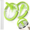40 oz Leak Proof Stanley Flip Straw tumbler, stanley cup lid replacement, Stanley Cup Cover Accessories Quencher Tumbler, No Spill Reusable Tumbler Lids with 2 Pcs Straw Included (Green, 2 Pack)